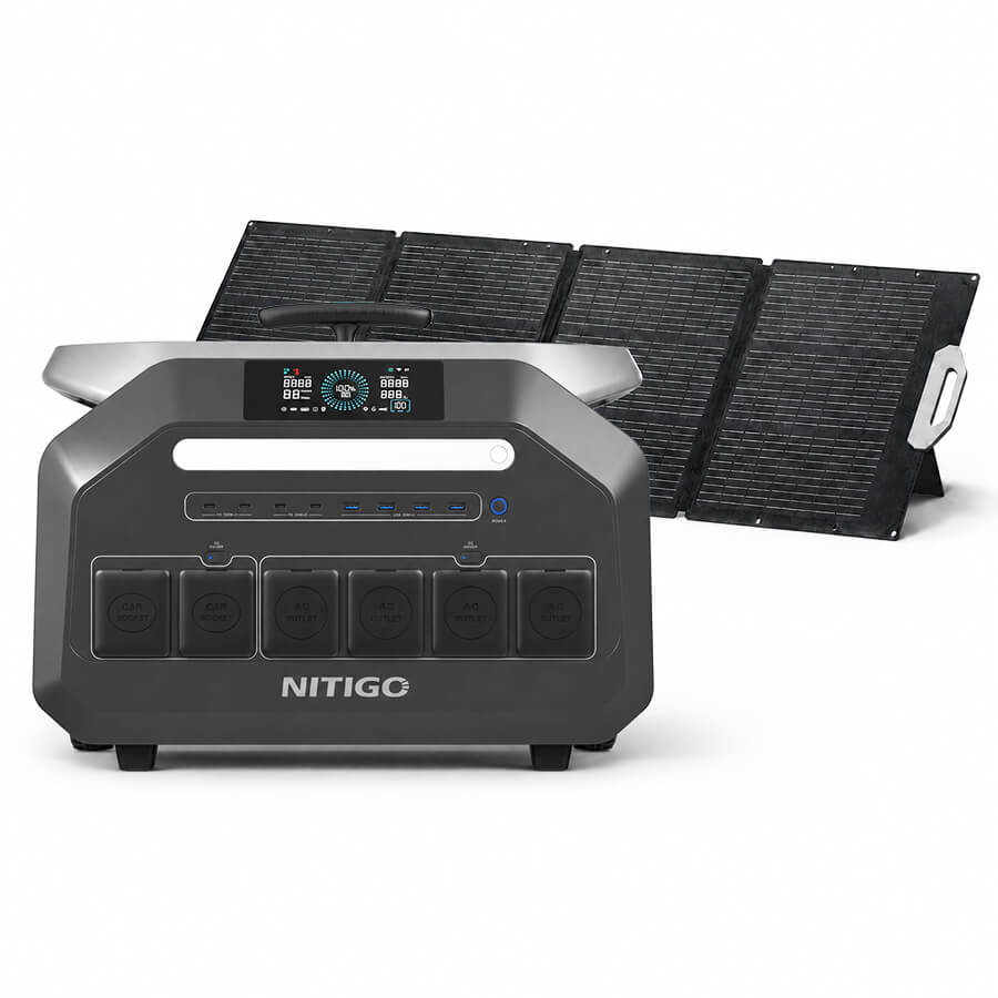 NITIGO P2400 + SP200 Solar Bundle